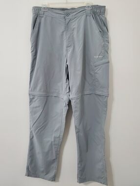 Simms Guide Series Convertible Pants Gray Mens Large